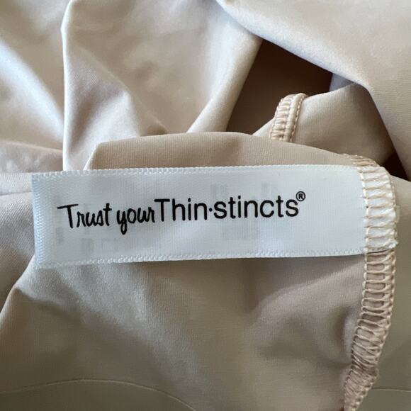 Spanx Women's xl 1x Thinstincts 2.0 Compression Tank Top Soft Nude body briefer - Picture 7 of 9